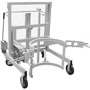 Fasshebe- und Kippgerät Liftomat L/M, Hubhöhe 450 mm, Tragfähigkeit 350 kg, verzinkt.