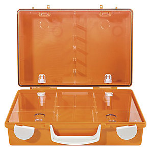 Erste-Hilfe-Koffer nach DIN 13157, HxBxT 210 x 310 x 130 mm, ohne Inhalt.